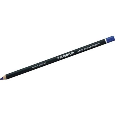Afbeelding van Staedtler potlood Lumocolor permanent glasochrom, blauw 12 stuks