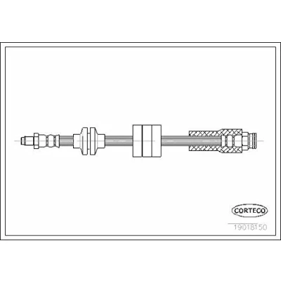 Afbeelding van CORTECO 19018150 Remslang Vooras 445