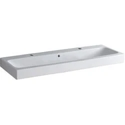 Afbeelding van Geberit iCon meubelwastafel wit (120 x 48,5 cm) 2x 1 kraangat, met