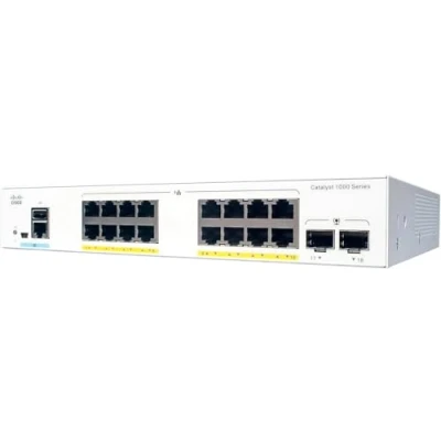 Afbeelding van Cisco Catalyst C1000 16FP 2G L netwerk switch Managed L2 Gigabit Ethernet (10/100/1000) Power over (PoE) Grijs