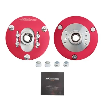 Afbeelding van maXpeedingrods Set van 2 ophanglagers voor 3 E46 M3 camber plat, rood