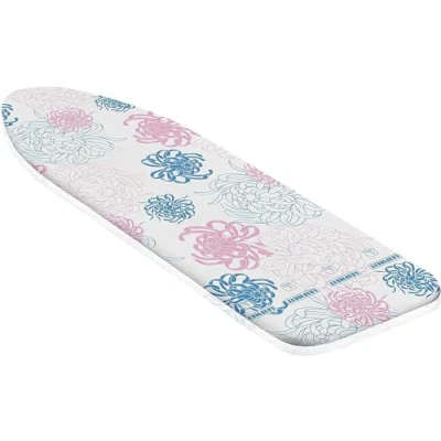 Image de Leifheit housse pour table à repasser Cotton Classic S, de rembourrée en coton classique, planche 112 x 34 cm, avec bande élastique