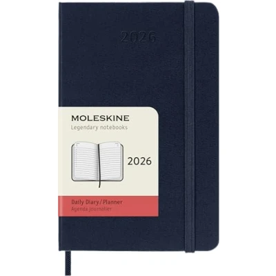 Afbeelding van Moleskine 12 Maanden Agenda 2026 Dagelijks Pocket Harde Kaft Saffier Blauw