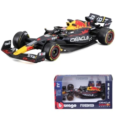Afbeelding van Bburago Red Bull F1 RB19 #1 Max Verstappen Formule 1 modelauto schaalmodel 1:43 wereldkampioen 2023 nieuw model!