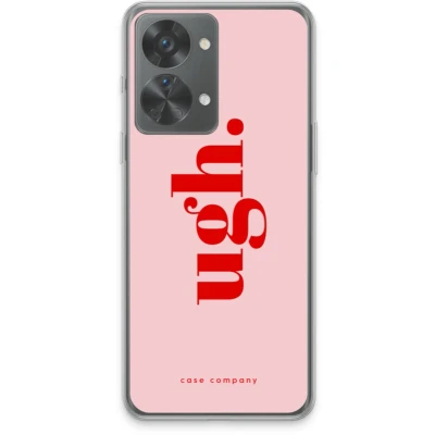 Afbeelding van Case Company® hoesje geschikt voor OnePlus Nord 2T Ugh Soft Cover Telefoonhoesje Bescherming aan alle Kanten en Schermrand