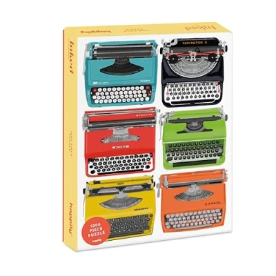 Afbeelding van 1000 stukjes geïnkte puzzel voor volwassenen, 100% gerecycled premium bord, moderne met Happily