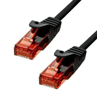 Afbeelding van ProXtend 6UTP 07B netwerkkabel Zwart 7 m Cat6 U/UTP (UTP)