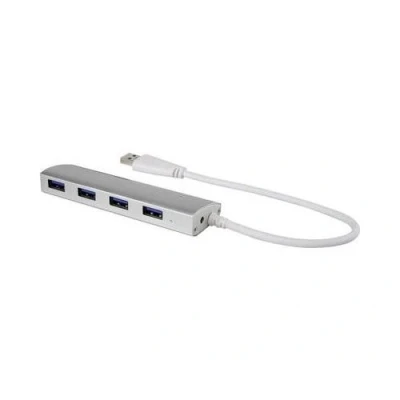 Image de 4 ports hub usb 3.0 boîtier en aluminium renkforce aluminiu 1234385