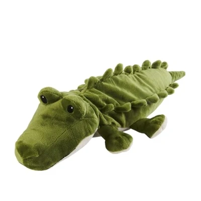 Afbeelding van Warmies Alligator Pluche, magnetronbestendig, zwaar pluche dier met Franse lavendelgeur, warme of koude tarwezak voor koele ontspanning en verlichting