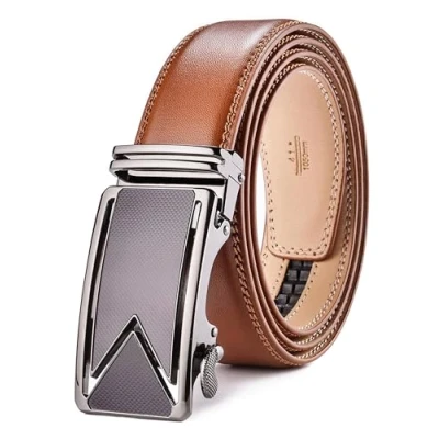 Afbeelding van Wetoper herenriem ratel automatische riem voor mannen 35 mm breed lederen ..., Type: 17