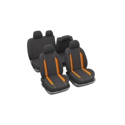 Afbeelding van DBS Autositzbezüge Schonbezüge PKW/Auto Orange Universal rutschfest WaschbarDBS autostoelhoezen beschermhoezen auto/auto oranje universeel antislip wasbaar