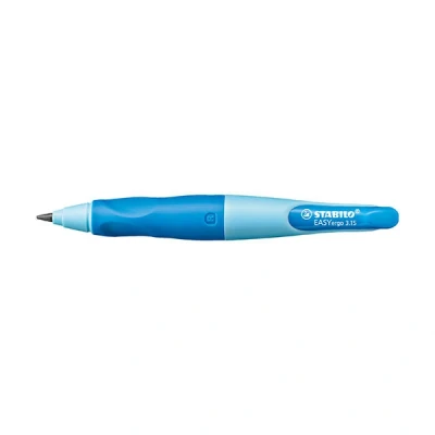 Image de Stabilo porte mine blister easy 3. 15 droitier + 1 taille crayon bleu