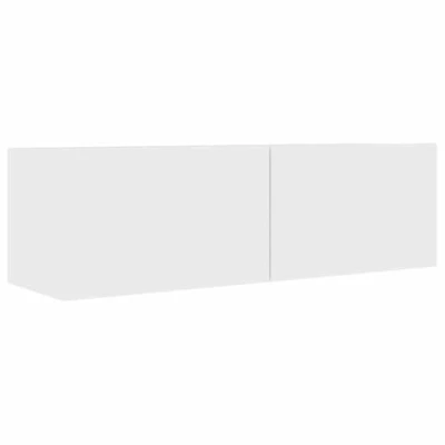 Afbeelding van vidaXL Wit TV meubel 100 x 30 cm Gelamineerd hout