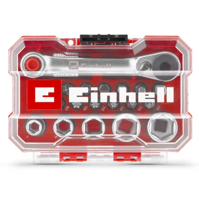 Afbeelding van Einhell 118683 Dopsleutel bitinzetset 1/4 (6.3 mm) 21 delig