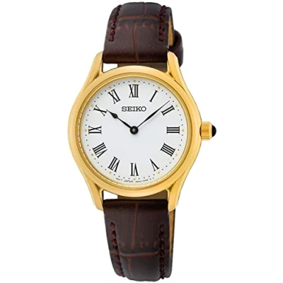 Afbeelding van Seiko dames Doublé horloge SWR072P1 in de kleur Goud