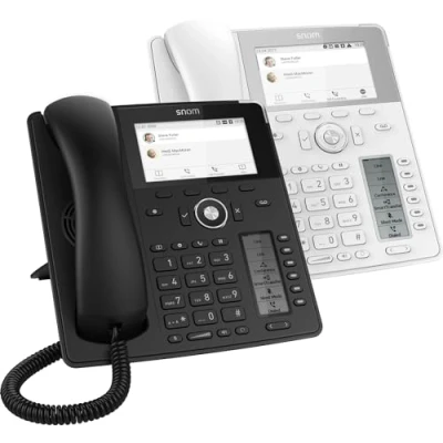 Afbeelding van Snom D785N SIP IP telefoon, desktoptelefoon, 4,3 inch TFT kleurendisplay, 480 x 272 pixels, 12 identiteiten, sensorschakelaar, USB, 48 zelfbeschrijfbare sleutels (12 fysiek), zwart, 00004599