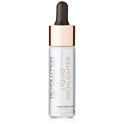 Afbeelding van Makeup Revolution Liquid Highlighter Brightener With Dropper 18 Ml Unicorn Elixir