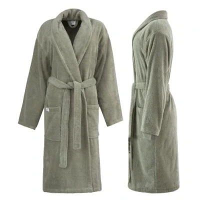 Afbeelding van Badjas voor dames en heren, gemaakt van 100% katoen, ochtendjas, badstof, knuffelig, saunajas, warm comfortabel, sneeuwdrogend, zacht, absorberend, 400 g/m²