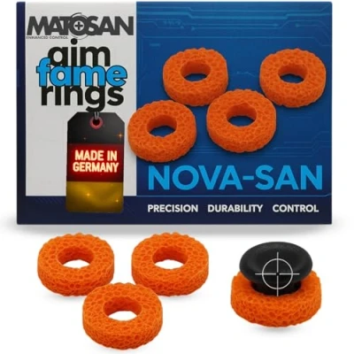 Afbeelding van MatoSan® AIMFAME Precision Thumb Stick Ring Aim Assist Schokdemperringen Analog Accessoires voor Playstation 5 Xbox One X S Switch PS5 PS4 Controller Sticks Control (Nova 40)