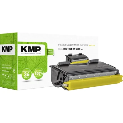 Afbeelding van KMP Tonercassette vervangt Brother TN 6600, TN6600 Compatibel Zwart 6000 bladzijden B T1