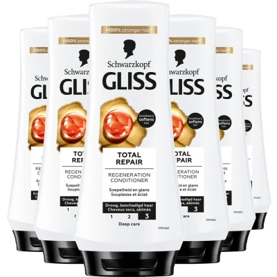 Afbeelding van 6x Gliss Conditioner Total Repair 200 ml
