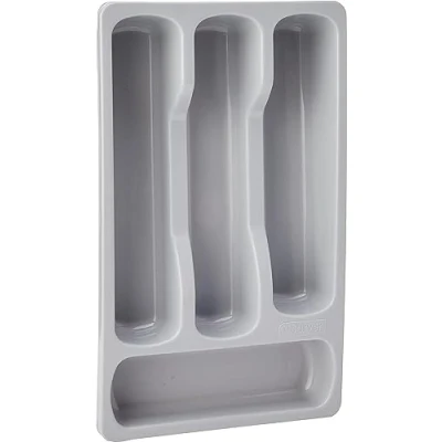 Afbeelding van Curver Bestekbak 4 Vaks 33x20x6 Cm Grijs