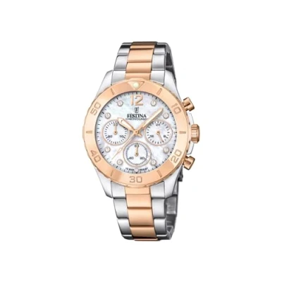 Afbeelding van Festina Chronograaf, Dames, Maat: One Size, Silver coloured