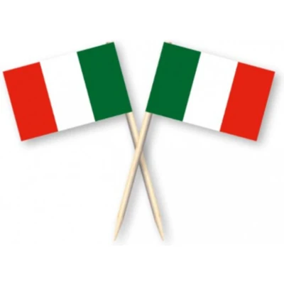 Afbeelding van Prikkers Italiaanse vlag Italië 50 stuks