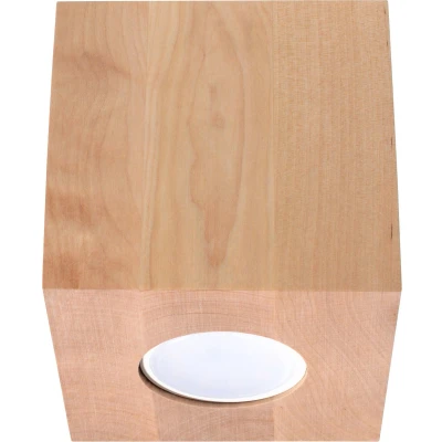 Afbeelding van Sollux Plafondlamp Quad hout
