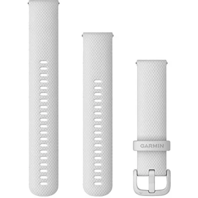 Afbeelding van Garmin Quick Release Siliconen Horlogebandje 20mm Polsbandje Wearablebandje Wit