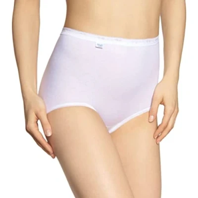Afbeelding van Sloggi Basic+ Maxi 2p Taillenslip voor dames (2 stuks), Wit.