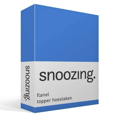 Afbeelding van Snoozing Flanel Topper Hoeslaken Eenpersoons 70x200 cm Meermin