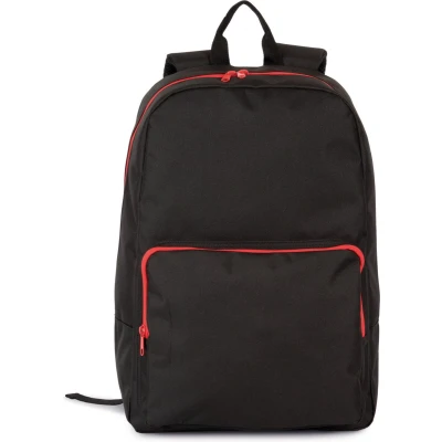 Afbeelding van Kimood Rugzak met contrasterende ritssluiting KI0181 BLACK / RED