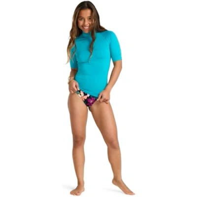 Afbeelding van 2025 Billabong Dames Tropic Surf Korte Mouw Lycra Vest Bl