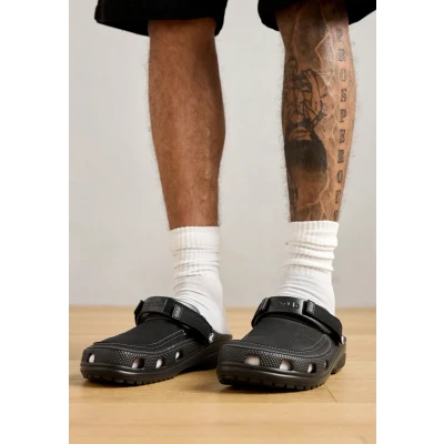 Afbeelding van Crocs Yukon Vista II Clogs, Heren, Maat: 48 49, Black/slate grey Kunststof/ textiel