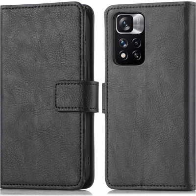 Afbeelding van iMoshion Hoesje Geschikt voor Xiaomi Redmi Note 11 Pro Met Pasjeshouder Mandala Bookcase Zwart