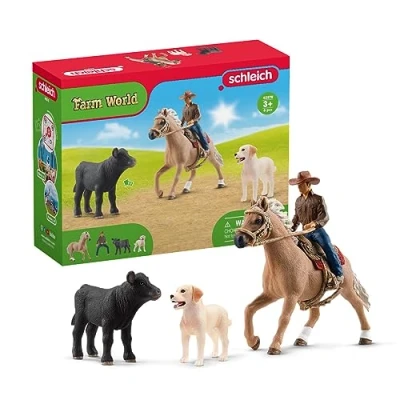 Image de SCHLEICH Aventures d&#039;équitation Western 42578 Gamme Farm World