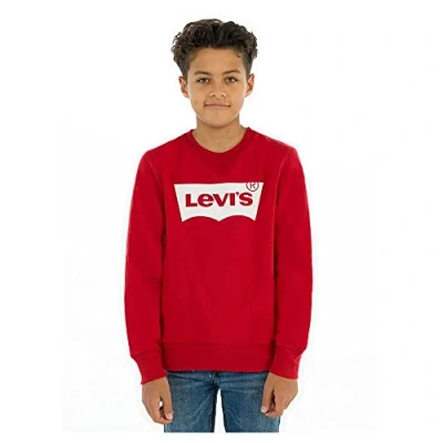 Afbeelding van Levi&#039;s Batwing Crewneck Sweater voor kinderen, Maat: 98, red/white