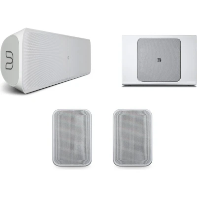 Afbeelding van Bluesound Combi Deal Pulse soundbar+ sub+ en flex 2i Wit