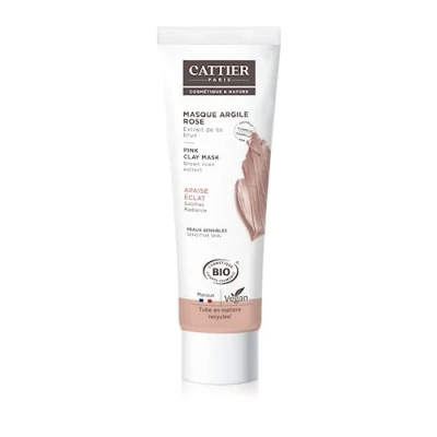 Image de CATTIER Masque Argile Rose bio Douceur,Hydratant 100ml Pour Apaisant
