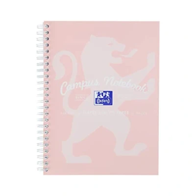 Afbeelding van Oxford Campus Pastel Notitieboek, A5, spiraalbinding, verschillende kleuren