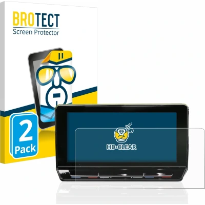 Afbeelding van BROTECT Screenprotector voor Seat Leon Cupra KL 2022 10&quot; Folie Beschermfolie transparant (2 Stuks)
