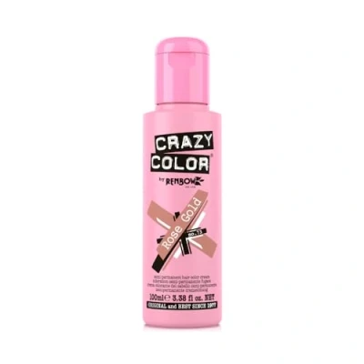 Afbeelding van Crazy Color 4 x Renbow Semi Permanent Haarkleur Cream Dye Box Of Four Rose Gold 490 g