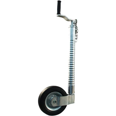 Afbeelding van Steunwiel geribd Ø48mm 205x60mm stalen velg Novio Neuswielen &amp; Klemmen BouwmanAanhangwagens.nl