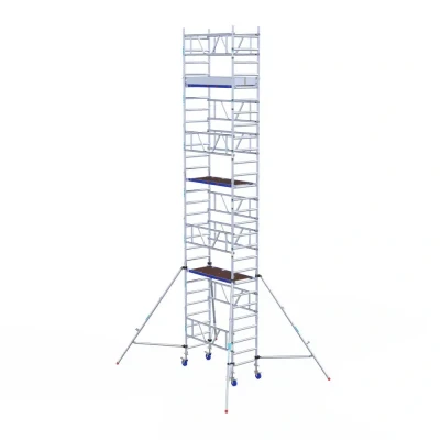Afbeelding van Eenpersoonssteiger Euroscaffold ONE XL L165xB75 8.20m werkhoogte Houten platformen