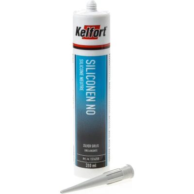 Afbeelding van Kelfort Siliconenkit no zilver/grijs 310ml