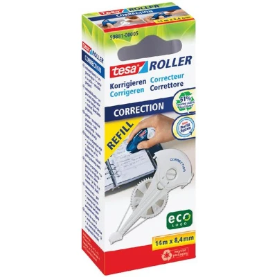 Afbeelding van Correctierollervulling Tesa ecoLogo 8.4mmx14m in hangdoosje