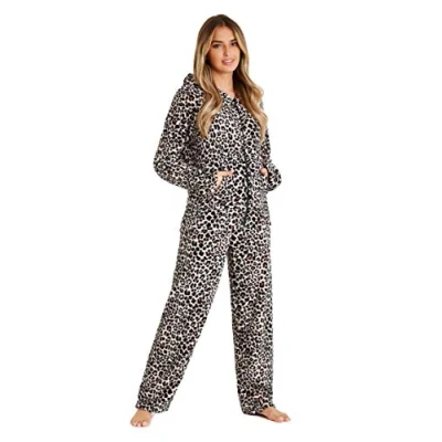 Afbeelding van CityComfort Damespyjama, pyjamaset, warm, van fleece