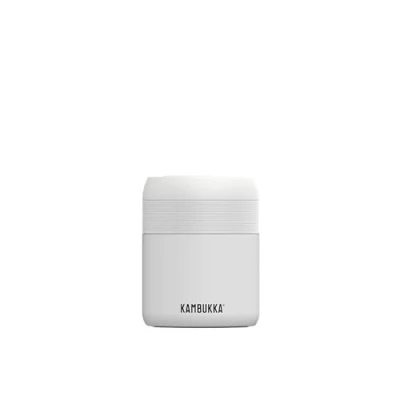 Afbeelding van Kambukka Bora Lunchbox 600 ml Voedselcontainer houdt 9 uur warm &amp; 100 % Lekvrij Chalk White