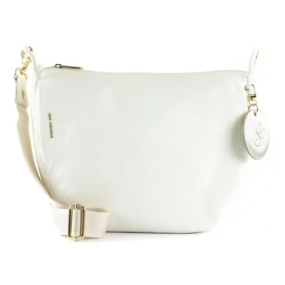 Afbeelding van MANDARINA DUCK Leren Schoudertas Mellow Leather Crossover Optical White Wit